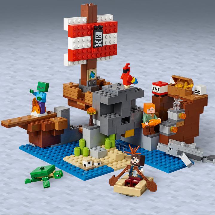 Productafbeelding LEGO Het avontuur van het piratenschip (21152, LEGO Minecraft)