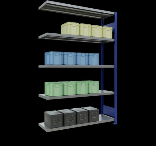 Image du produit Schulte Lagertechnik Système enfichable Élément suivant MULTIplus250 avec traverse de longueur