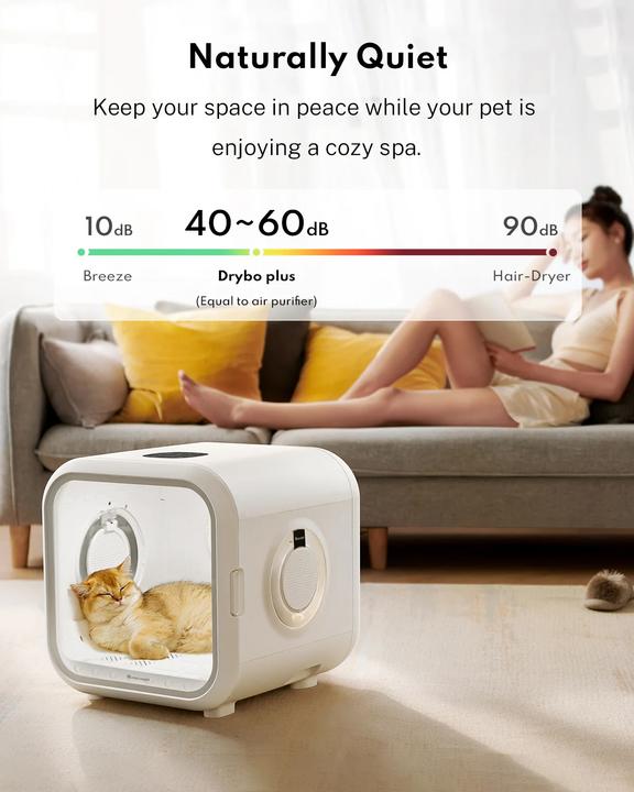 Immagine prodotto HomeRunPet Asciugatrice per animali domestici Drybo Plus PD50 (Gatto, Cane)