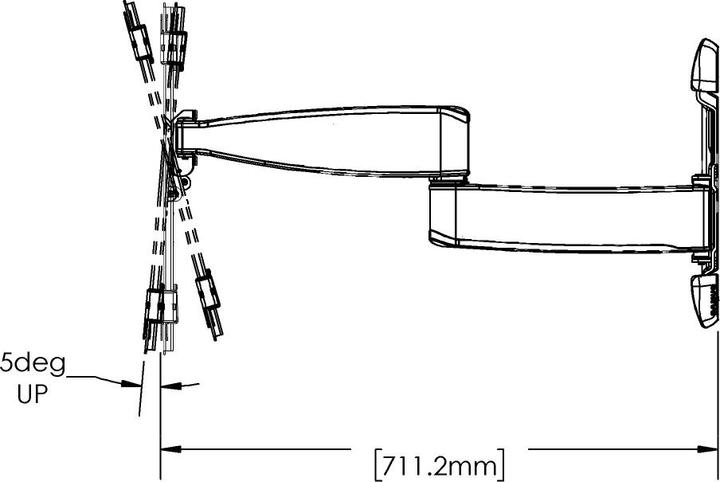 Actual product image Sanus VLF728-B2 (Wall, 90", 48 kg)
