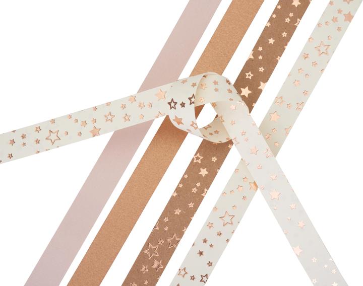 Image du produit Heyda Kit de bricolage Décoration Bandes à plier Kit étoiles de Fröbel, or