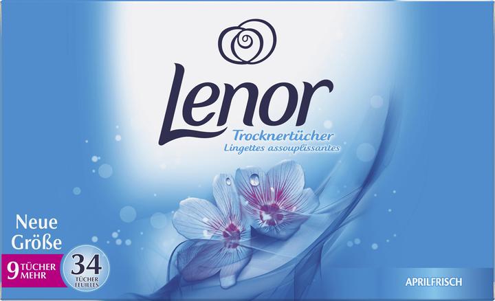 Produktbild Lenor Trocknertücher Aprilfrisch (34 Waschgänge, Tücher)