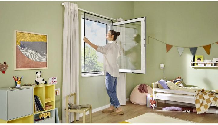 Immagine prodotto tesa Zanzariera a clip con cornice a clip per finestre (100 x 120 cm)