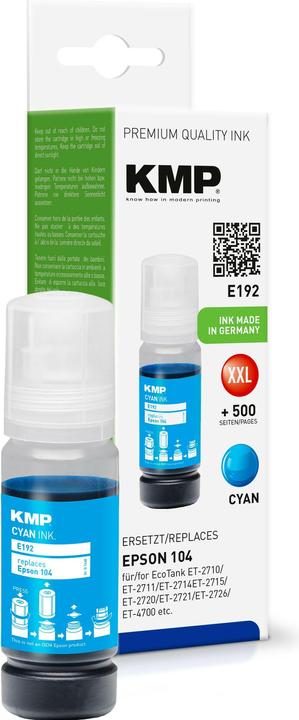 KMP E192 - 70 ml - Cyan - kompatibel - Nachfülltinte (C)
