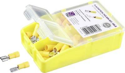 Immagine prodotto Tru Components Assortimento di connettori a crimpare 4 mm² 6 mm² Giallo TC-6646632 140 pz.