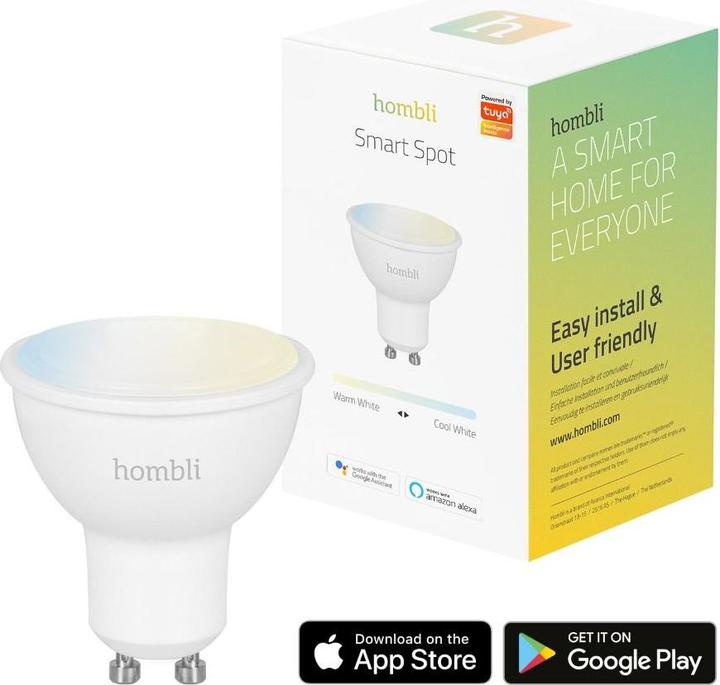 Image du produit Hombli Smart Spot (4.5W) CCT Duo Pack (GU10, 4.50 W, 350 lm, 2 x, F)