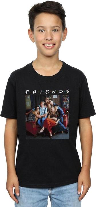 Actual product image Friends Boys Group Photo Couch T-Shirt (152, 158)