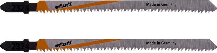 Immagine prodotto wolfcraft wolfcraft 2 Stichsägeblätter HCS L=130mm T-Schaft