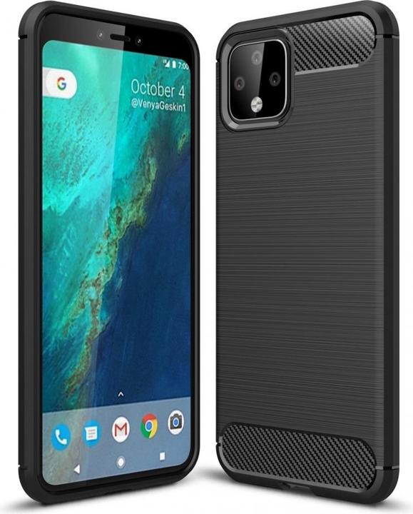 Produktbild Screenguard Google Pixel 4 Hülle Carbon Brushed Soft TPU (Google Pixel 4)