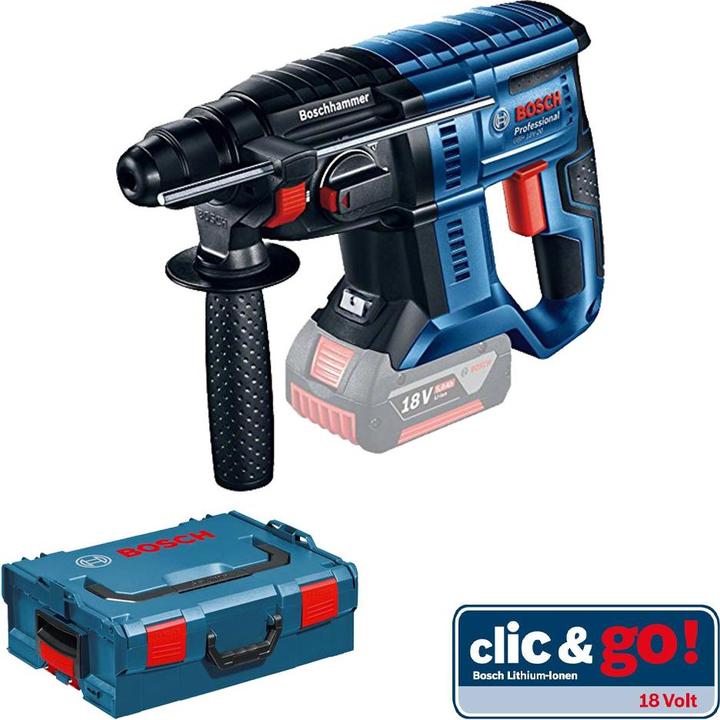 Produktbild Bosch Professional Bosch Bohrhammer GBH 18V-20, 2 x 8.0Ah ProCORE Akku, inkl. Koffer (Akkubetrieb)