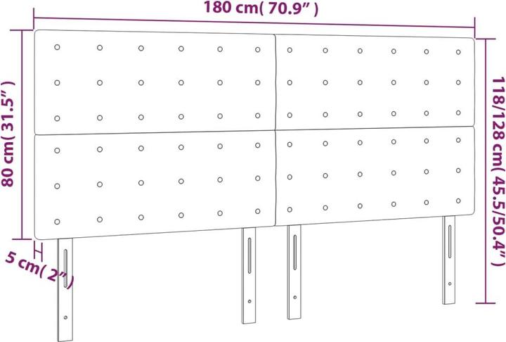 Produktbild VidaXL Kendrick (180 x 5 x 128 cm)