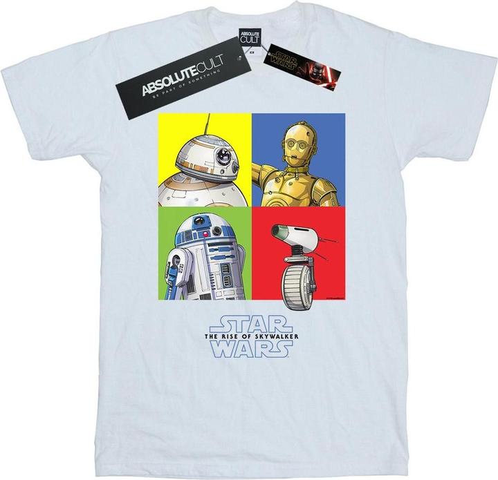 Immagine prodotto Star Wars The Rise Of Skywalker Droid Squares Maglietta Ragazze (140, 146)