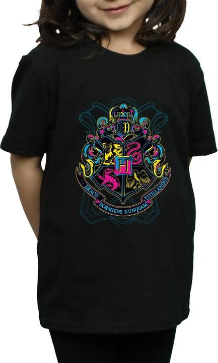 Immagine prodotto Neon Hogwarts Crest Maglietta Ragazze (140, 146)