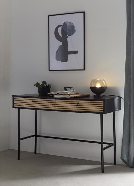 Produktbild SalesFever Schreibtisch Echtholzfurnierx75 schwarz (120 x 50 x 75 cm)