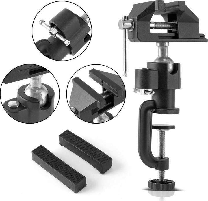 Actual product image Stahlwerk Bench vice TS-50 ST with ball joint (50 mm)