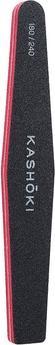 Tools for Beauty T4B KASHOKI Premium Padded Nail File 180/240 Grit Trapezoid Double-Sided Buffer for Natural and Arti