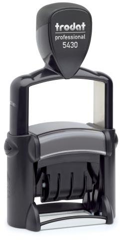 Actual product image Trodat Date stamp with texts