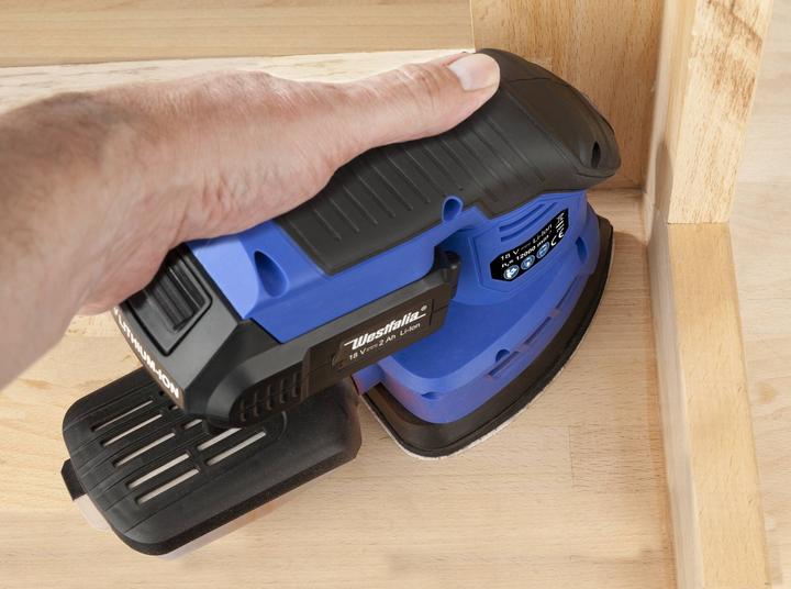 Produktbild Westfalia Akku Multischleifer AMS18 18 Volt Li-Ion - ohne Akku und Ladegerät - (Exzenterschleifer)