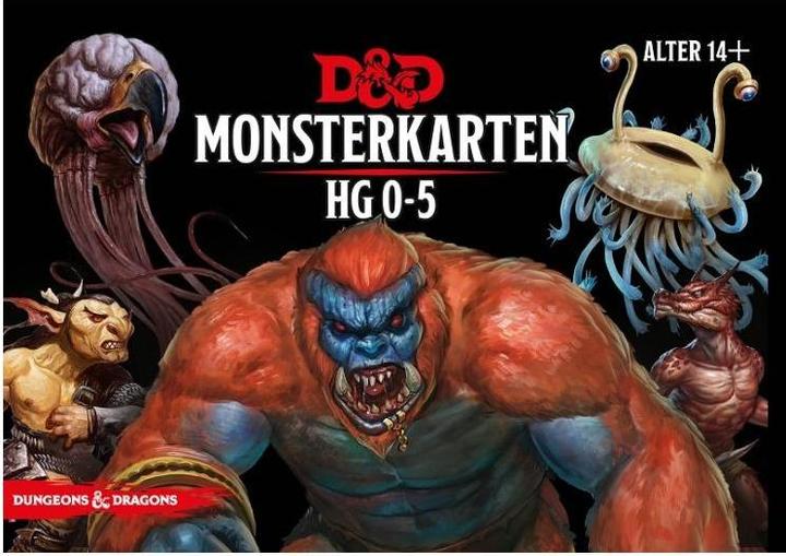 Immagine prodotto Dungeons & Dragons - Carte dei mostri 0-5, set di carte, plastificate, 178 carte, dai 14 anni in su (Tedesco)