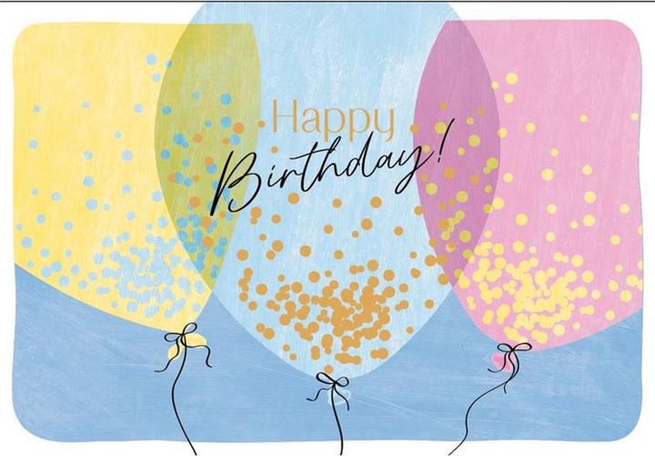 Image du produit ABC Carte d'anniversaire Happy Birthday B6 (1 pcs)