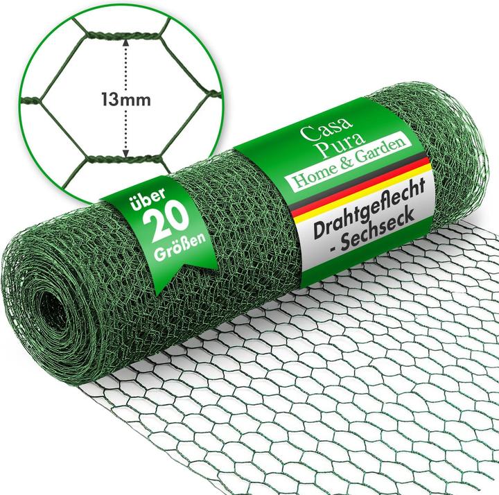 Actual product image Casa Pura Wire fence green 13 mm (10 m)