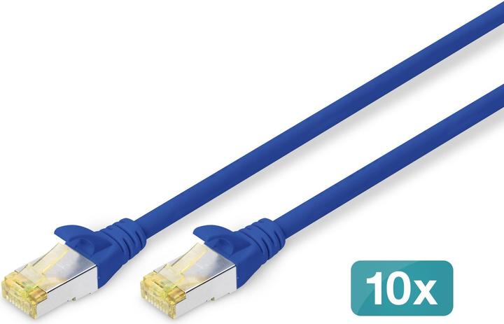 Actual product image Digitus CAT 6A S/FTP patch cord, 10 pieces (S/FTP, CAT6a, 2 m)