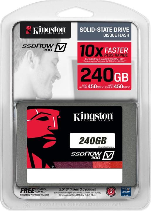 Actual product image Kingston SSDNow V300 (240 GB, 2.5")