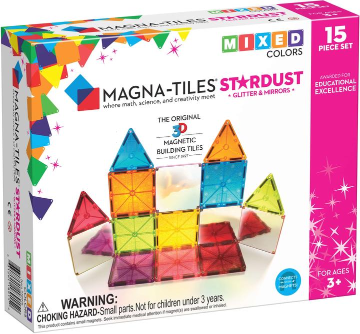 Magna-Tiles Set de paillettes Stardust (15 pièces)