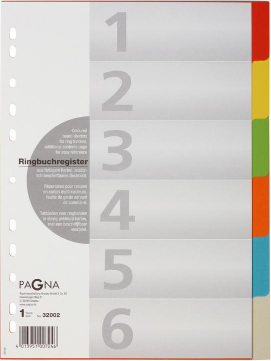 Produktbild Pagna Karton-Register für A4 - farbig