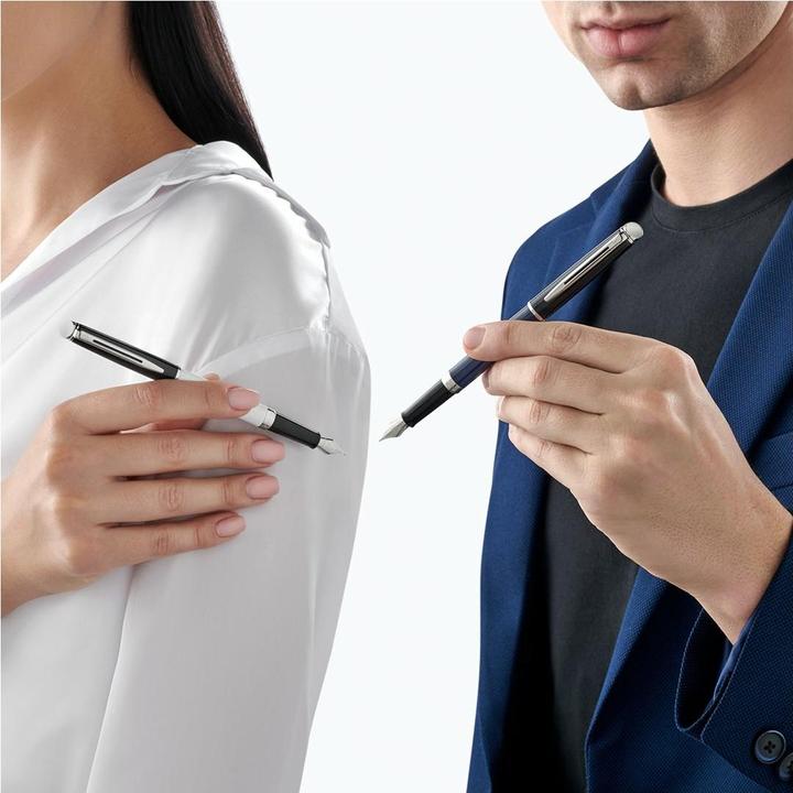 Image du produit Waterman 2202848 FH (Casquette noire, agrafe et éléments décoratifs plaqués palladium, Tige bleu foncé, 1 x)