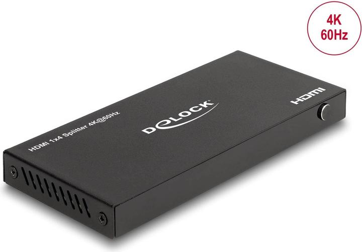 Actual product image Delock HDMI splitter 1 x HDMI in to 4 x HDMI out 4K 60 Hz wi