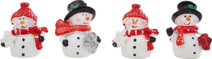 Immagine prodotto VBS Mini pupazzo di neve "Frosty", 4 pezzi, altezza circa 4,5 cm
