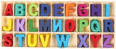 Image du produit Lettres en bois alphabet, 130p.