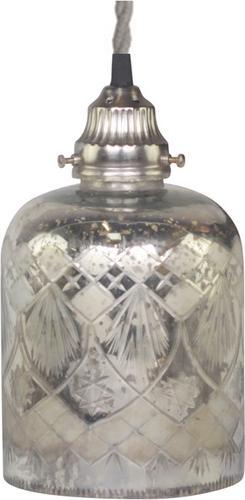 Chic Antique Lamp Pattern, Glass and Iron, 15cm (E14)
