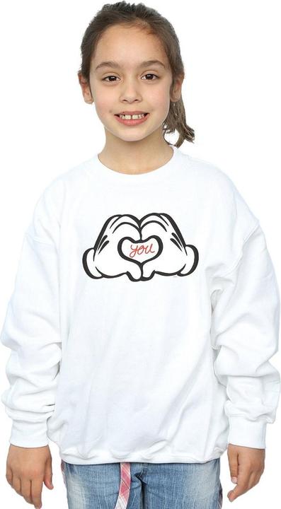 Produktbild Disney Mickey Mouse Loves You Sweatshirt Mädchen (152, 158)