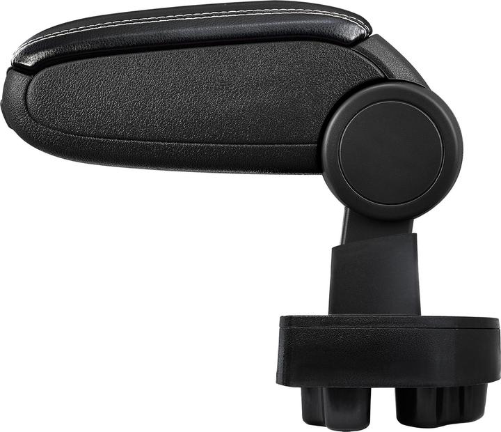Actual product image Pro-Tec Centre armrest Opel Corsa C with storage compartment imitation leather black with white stitching