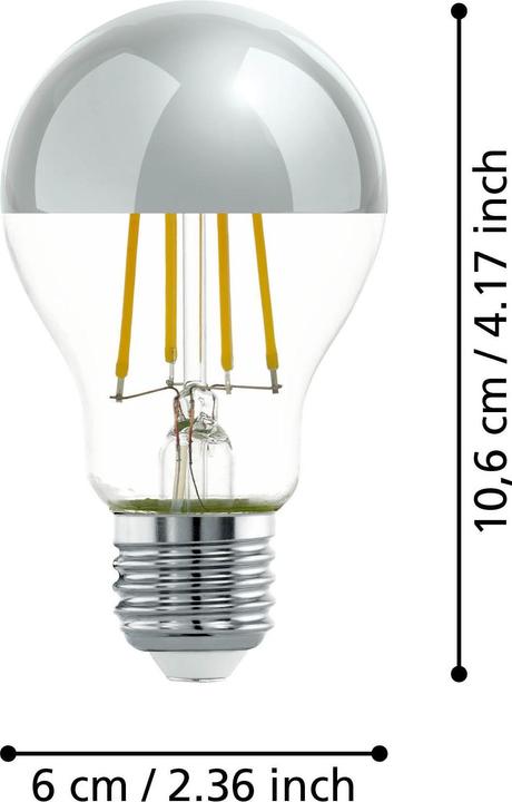 Produktbild EGLO Spiegelkopf Leuchtmittel (E27, 7.30 W, 806 lm, 48 x, E)