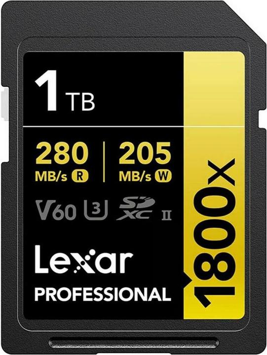 Actual product image Lexar Professional (1000 GB, SDXC, U3, UHS-II)