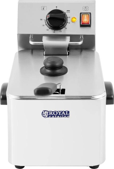 Produktbild Royal Catering Fritteuse Elektro 1 x 8 L EGO Thermostat Fritteuse Fritöse 1 x 2.500 Watt (EU-Stecker)