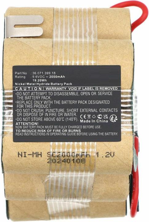 CoreParts Batterie 9.6V 2000mAh 19.20Wh (2000 mAh)