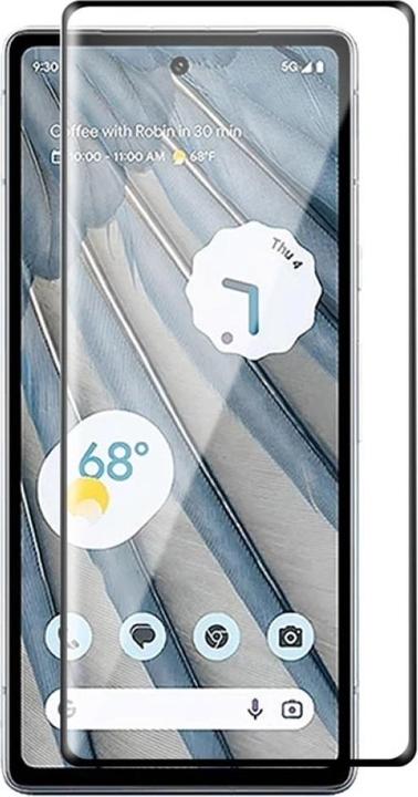 Actual product image Screenguard Google Pixel 7a Full Screen Protective Glass Film 2.5D 9H (1 Piece, Google Pixel 7a)