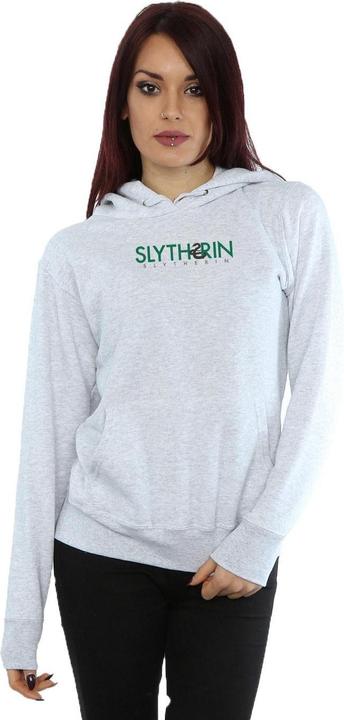 Actual product image Womens/Ladies Slytherin Text Hoodie (XL)