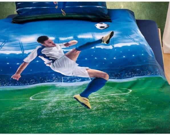 Image du produit Herding Football (Set de linge de lit, 160 x 210 cm, 65 x 100 cm)