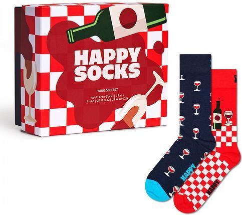 Happy Socks 2-Pack Wine Gift Set (2er Pack, 41 - 46)