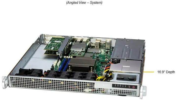 Actual product image Supermicro Barebone SuperServer SYS-111AD-WRN2, processor family