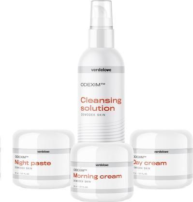 Produktbild Odexim Set Demodex Cleansing Liquid 150Ml + Face Cream For The Morning 30Ml + Face Cream For The Day (Reinigungsmilch, 150 ml)