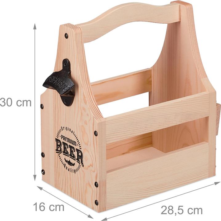 Produktbild Relaxdays Bierträger (1 x, 28.5 x 16 x 30 cm)