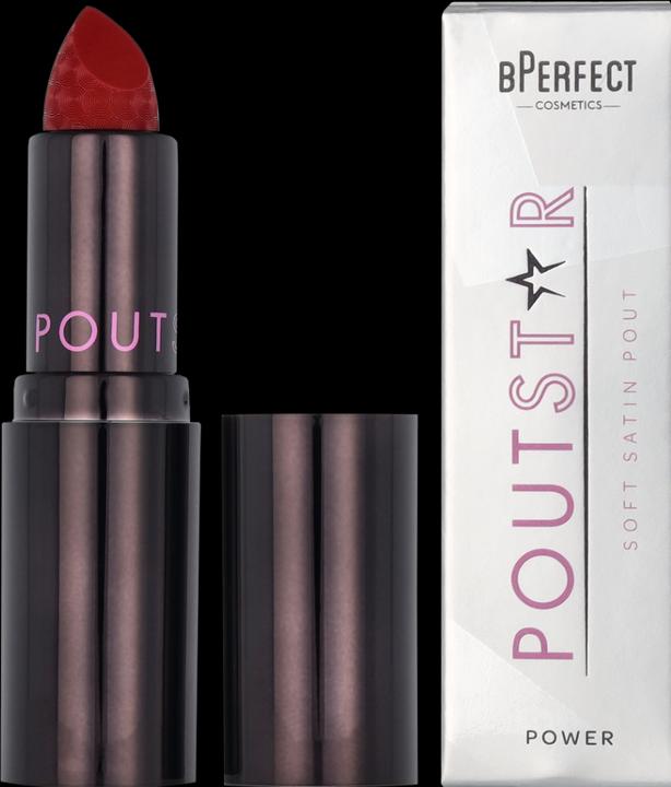 Actual product image BPerfect Cosmetics Make-Up Unisex Poutstar Satin Lipstick Power 3.5 Gr (Power)