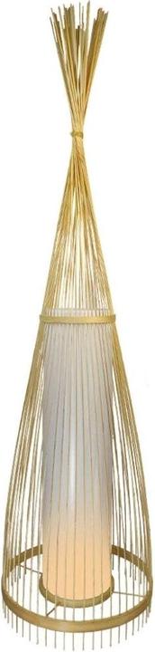 Immagine prodotto V-TAC VT3100 Lampada da terra in legno con paralume in rattan (E27)