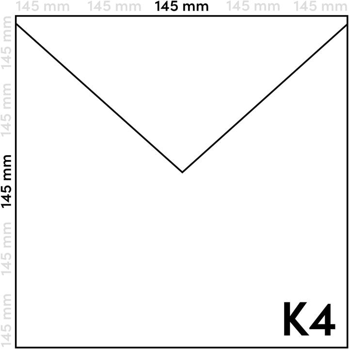 Produktbild Netuno Quadratische Briefumschläge aus Kraftpapier (145 x 145 mm, 500 x)
